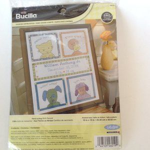 Bucilla Cross Stitch Birth Record